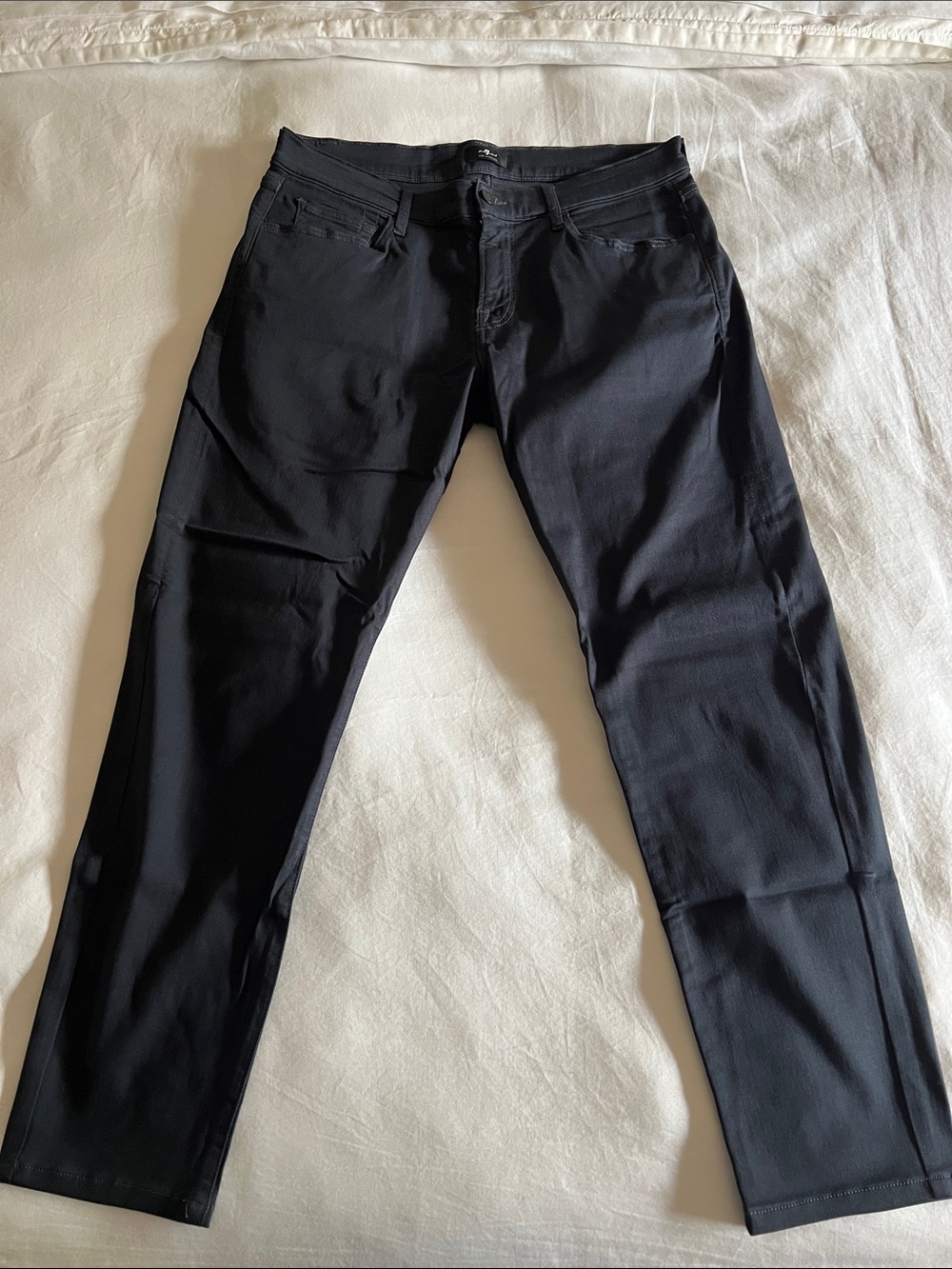 7 For All Mankind Men's Dark Blue Jeans